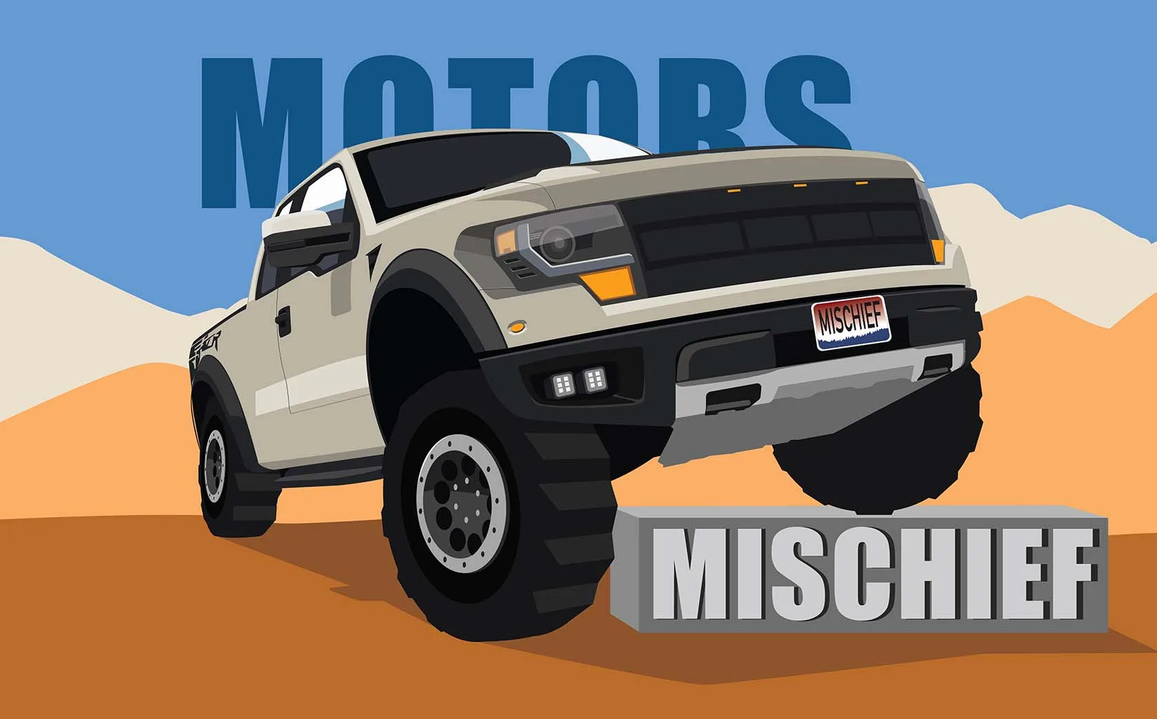 Motors and Mischief raptor logo
